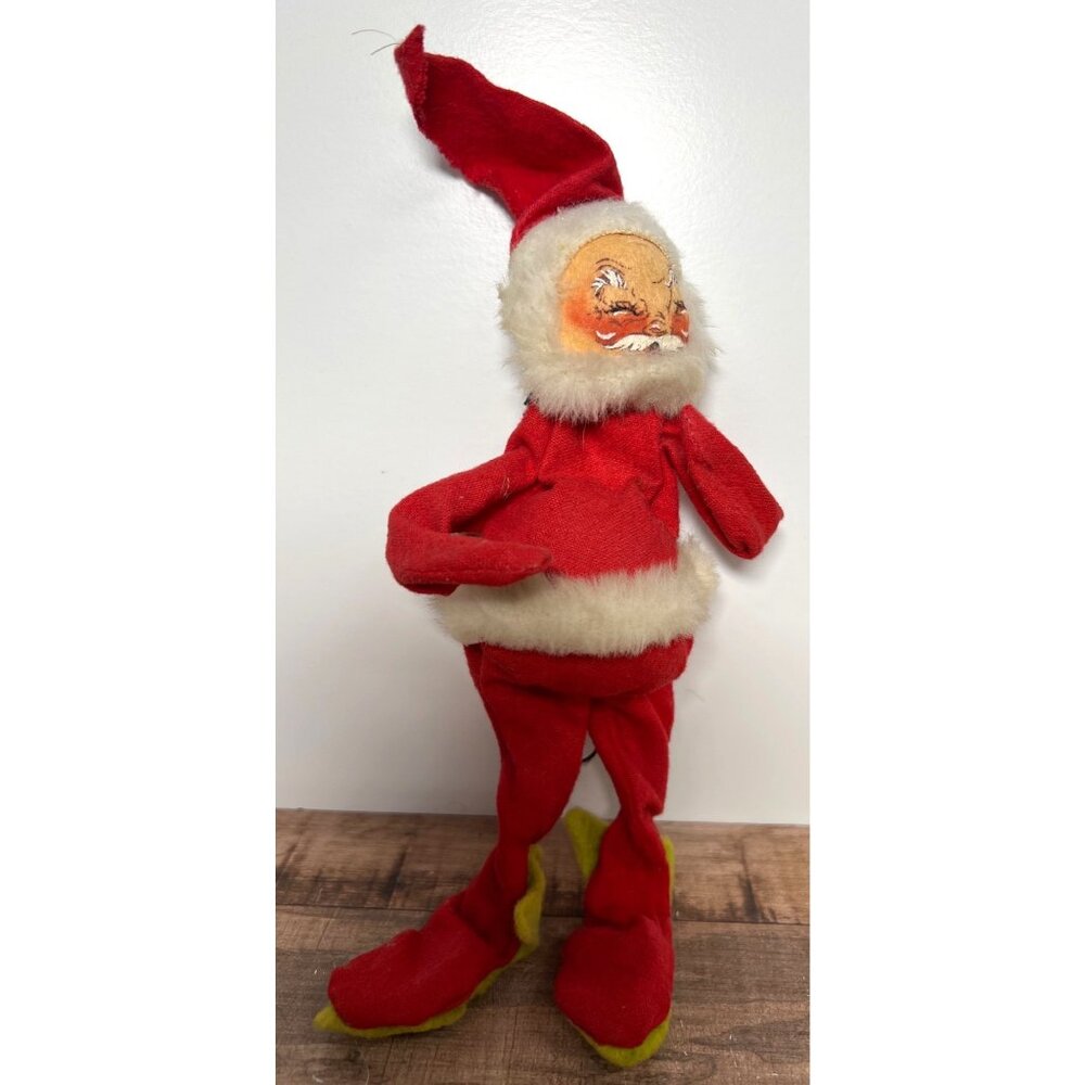 Vintage Annalee Christmas Santa Elf Doll Collectible Holiday Decor With hanger